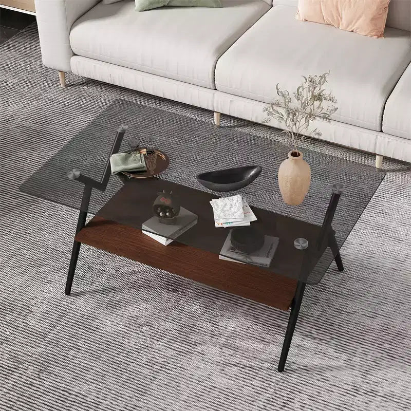 Table basse moderne en verre