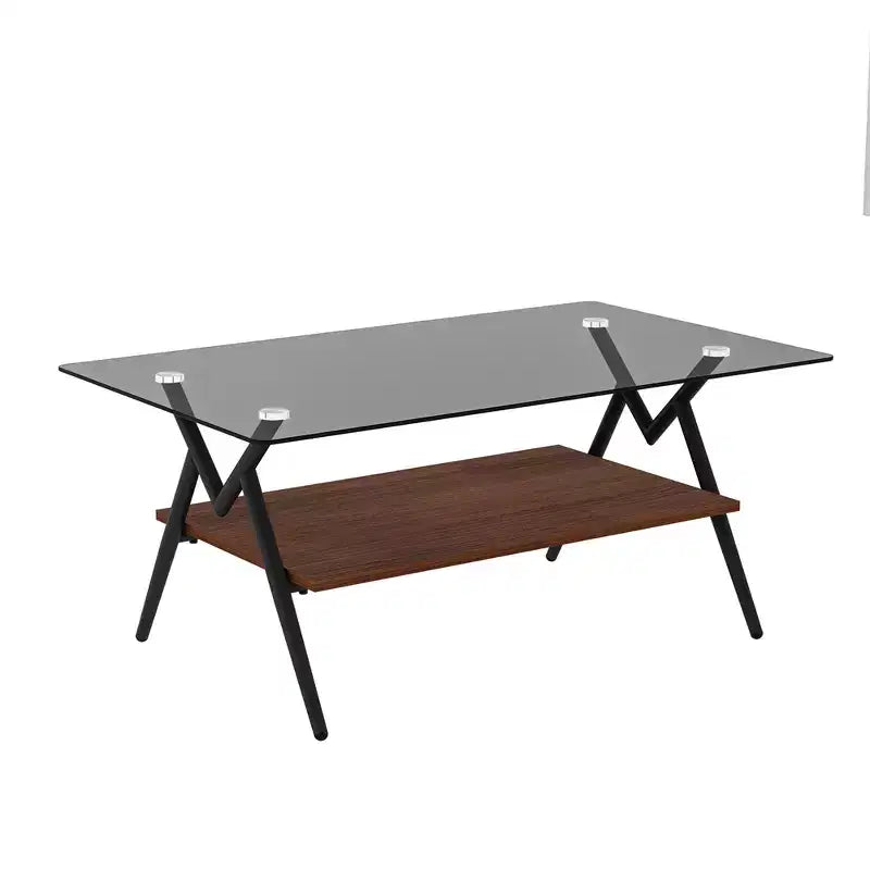 Table basse moderne en verre