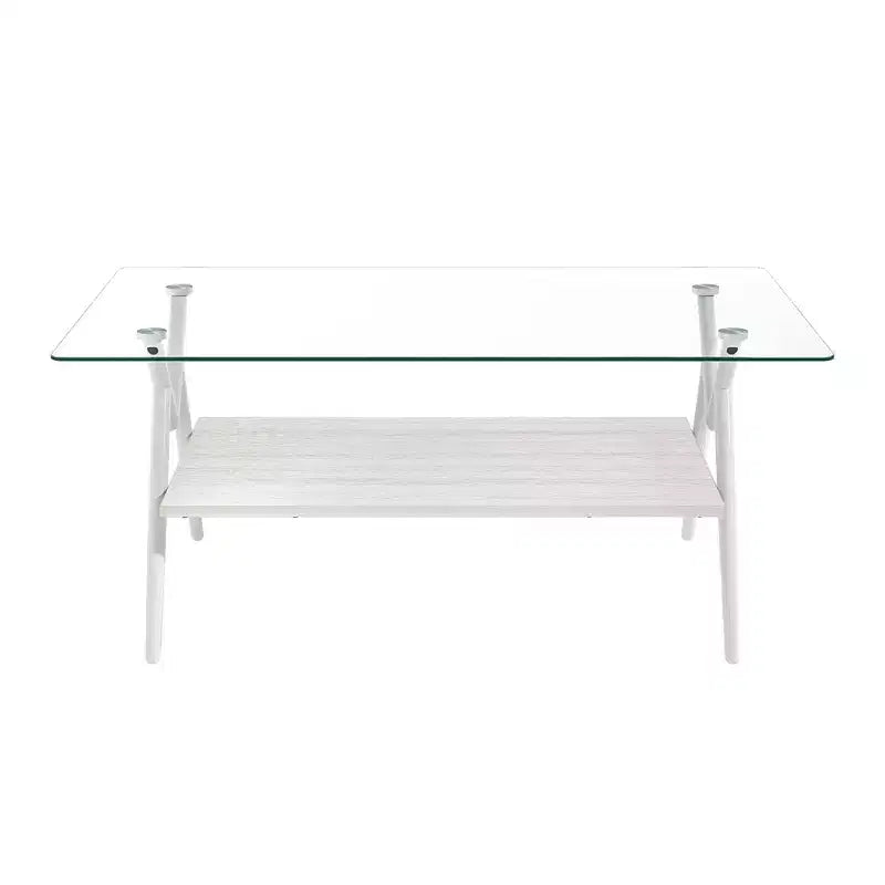 Table basse moderne en verre