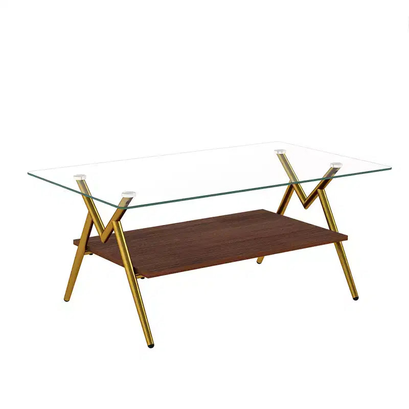 Table basse moderne en verre