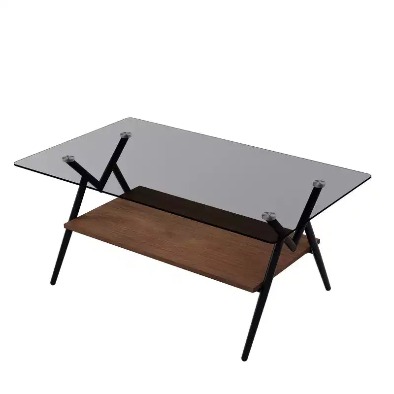 Table basse moderne en verre