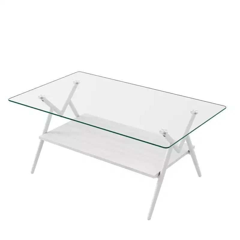 Table basse moderne en verre