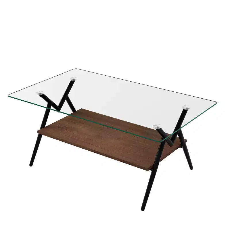 Table basse moderne en verre