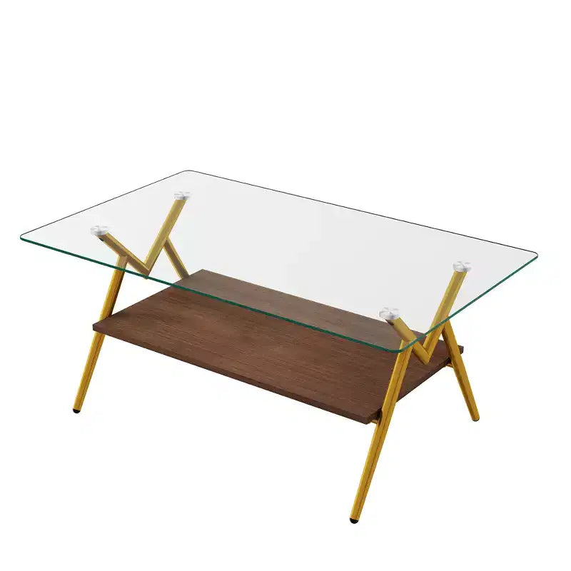 Table basse moderne en verre
