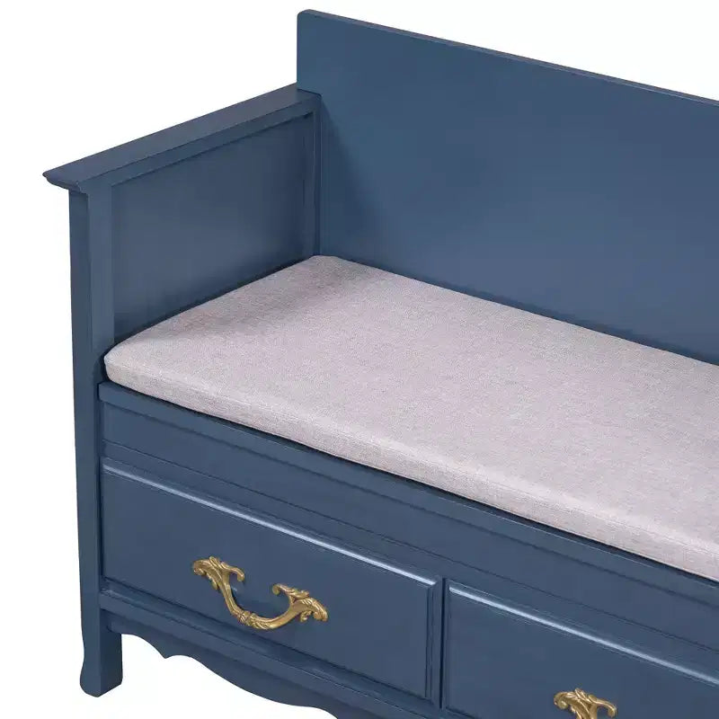 Banc à chaussures avec coussin amovible