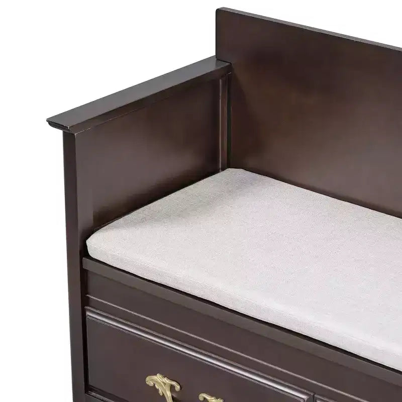 Banc à chaussures avec coussin amovible