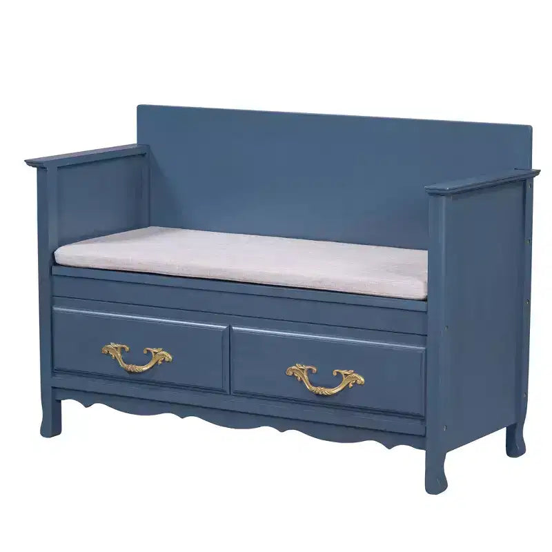 Banc à chaussures avec coussin amovible