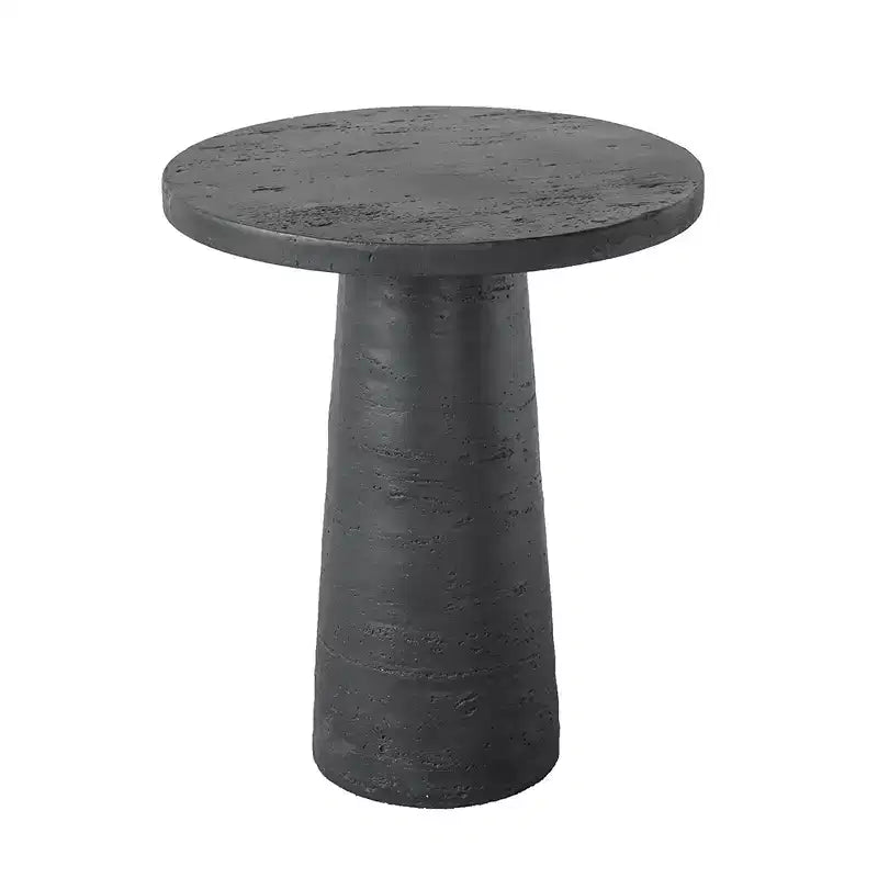 Table d'appoint ronde noire