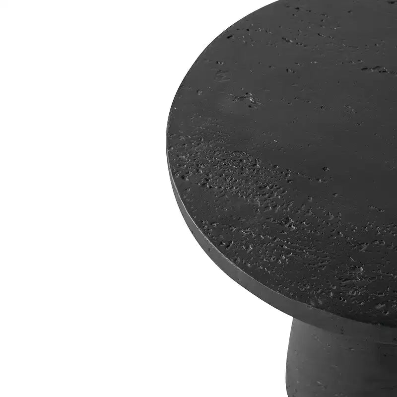 Table d'appoint ronde noire