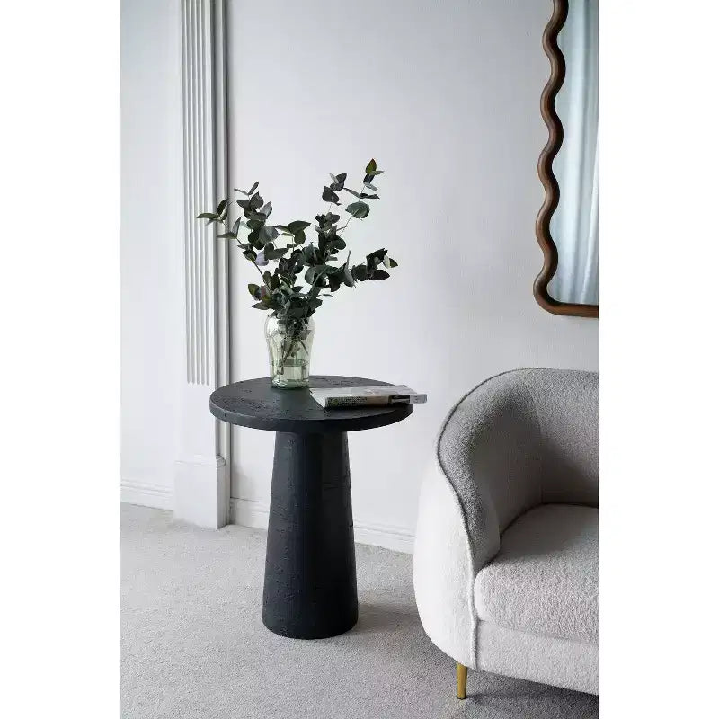 Table d'appoint ronde noire