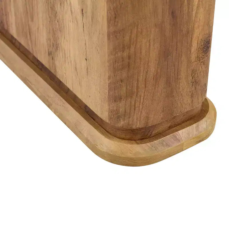 Table à manger moderne en bois avec pieds en forme de U