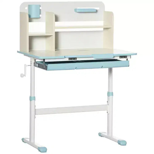 Kids Adjustable Study Desk with Tilt Top Height Adjustable Homework Art Desk for Ages 3-12