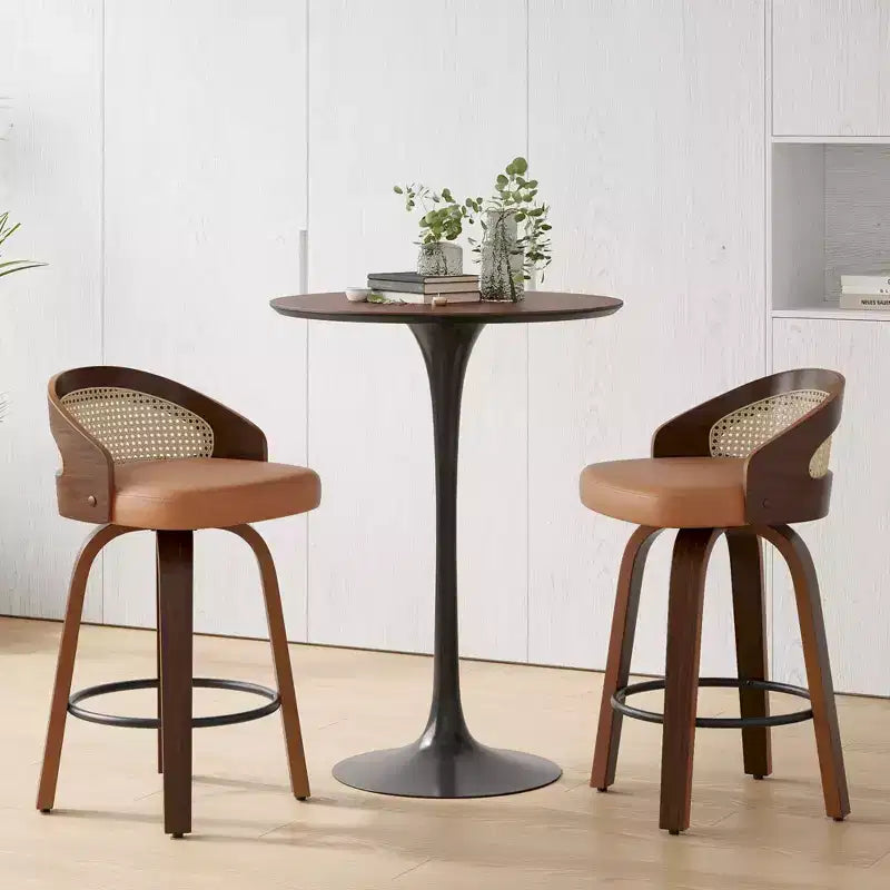 Tabourets de bar en cuir PU au style moderne