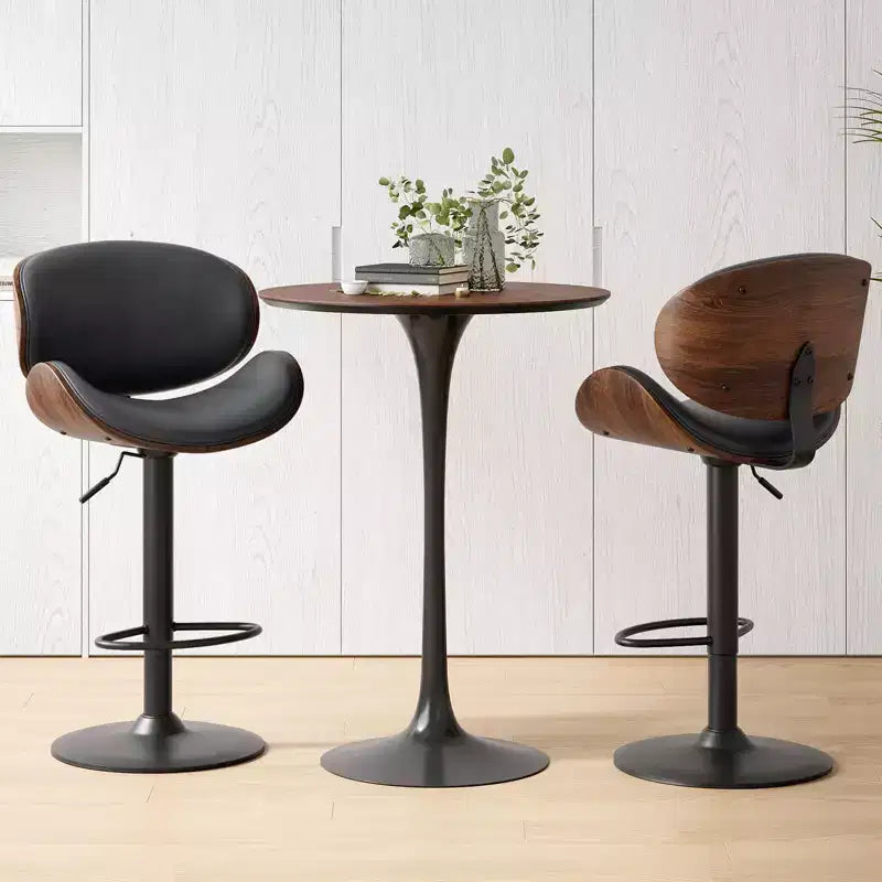 Tabourets de bar en cuir PU au style moderne