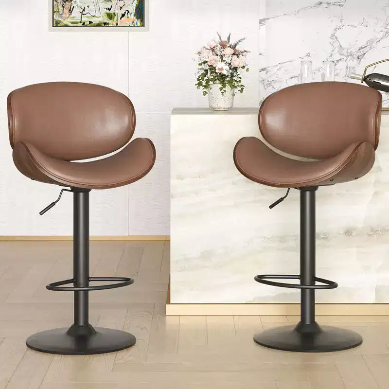 Tabourets de bar en cuir PU au style moderne