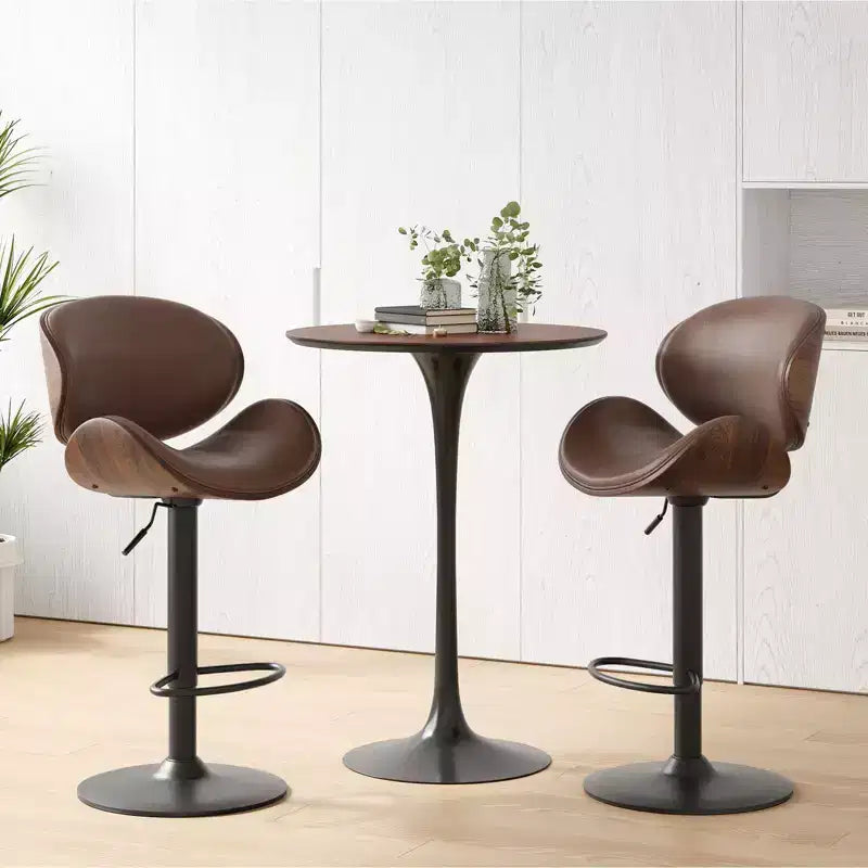 Tabourets de bar en cuir PU au style moderne