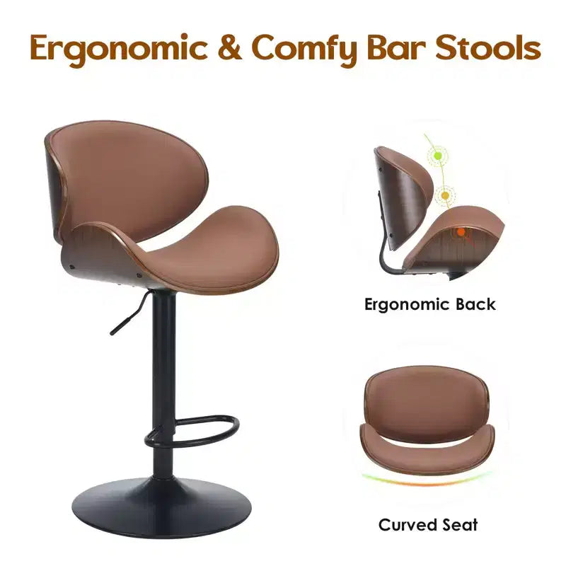 Tabourets de bar en cuir PU au style moderne