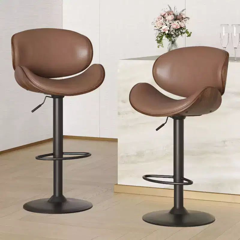 Tabourets de bar en cuir PU au style moderne