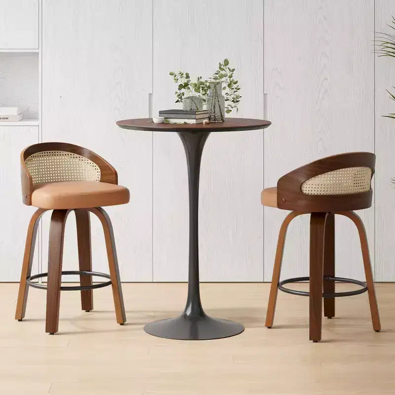 Tabourets de bar en cuir PU au style moderne