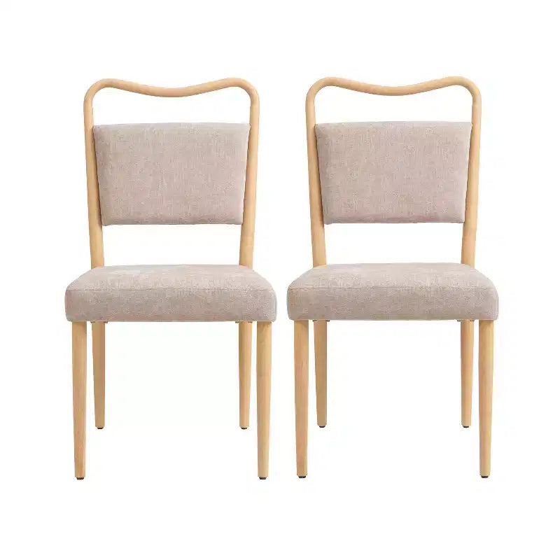 Chaise de salle à manger moderne capitonnée de style médiéval