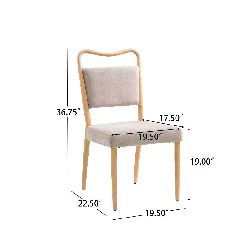 Chaise de salle à manger moderne capitonnée de style médiéval
