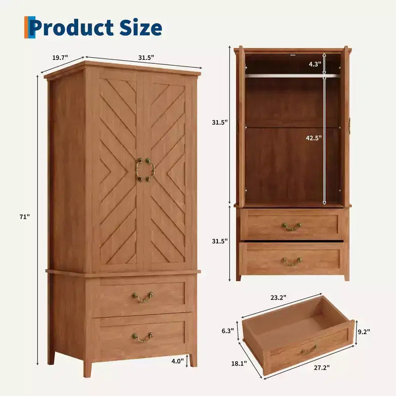 Armoire de style rustique