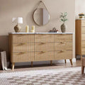 Commode à neuf tiroirs avec rainures