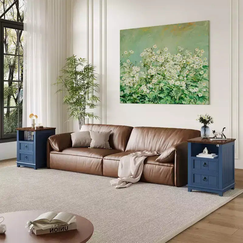Table de chevet moderne, table de chevet en bois
