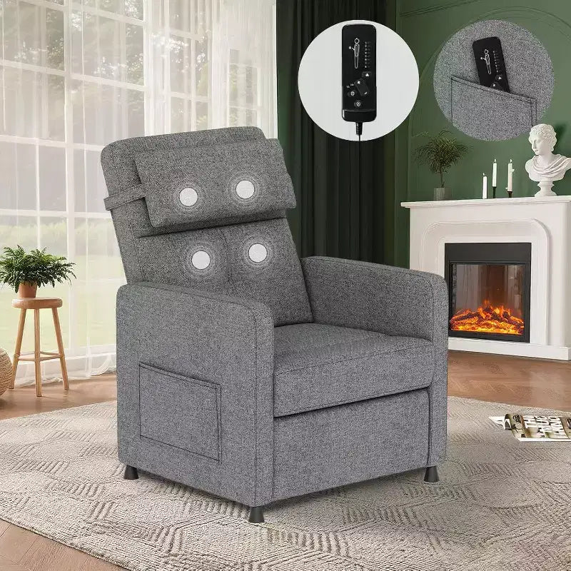 Fauteuil inclinable massant et chauffant pour les lombaires