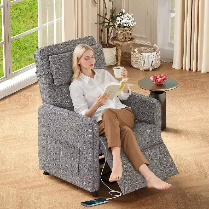 Fauteuil inclinable massant et chauffant pour les lombaires