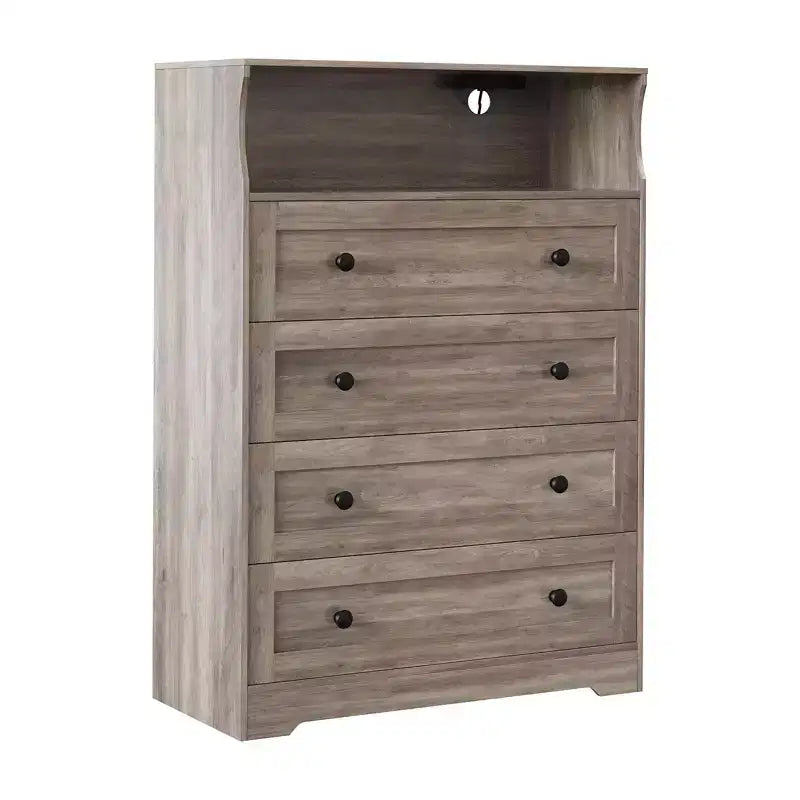 Coiffeuse en bois à quatre tiroirs