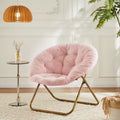 Fauteuil confortable moderne en fausse fourrure