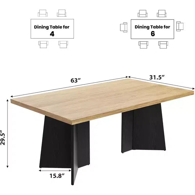 Table à manger de style ferme moderne