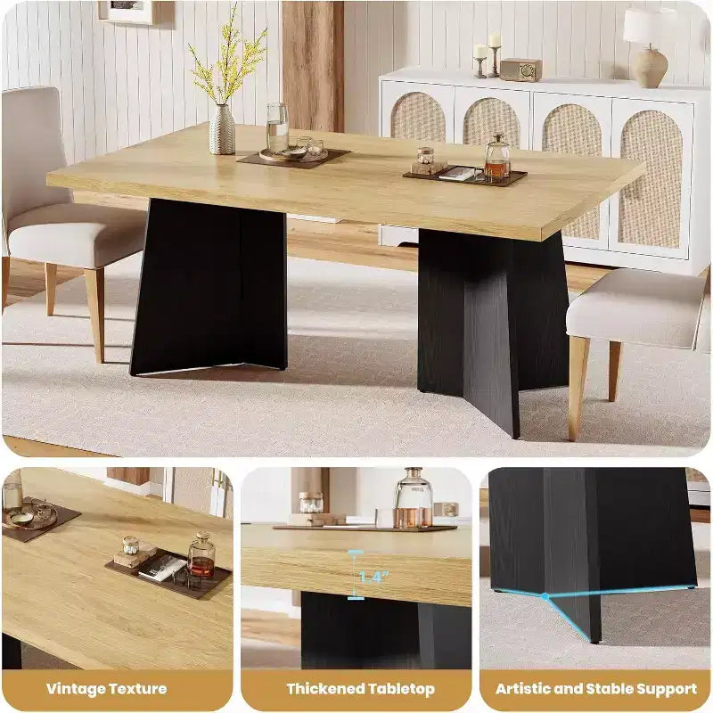 Table à manger de style ferme moderne