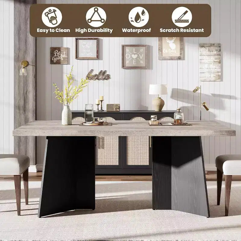 Table à manger de style ferme moderne