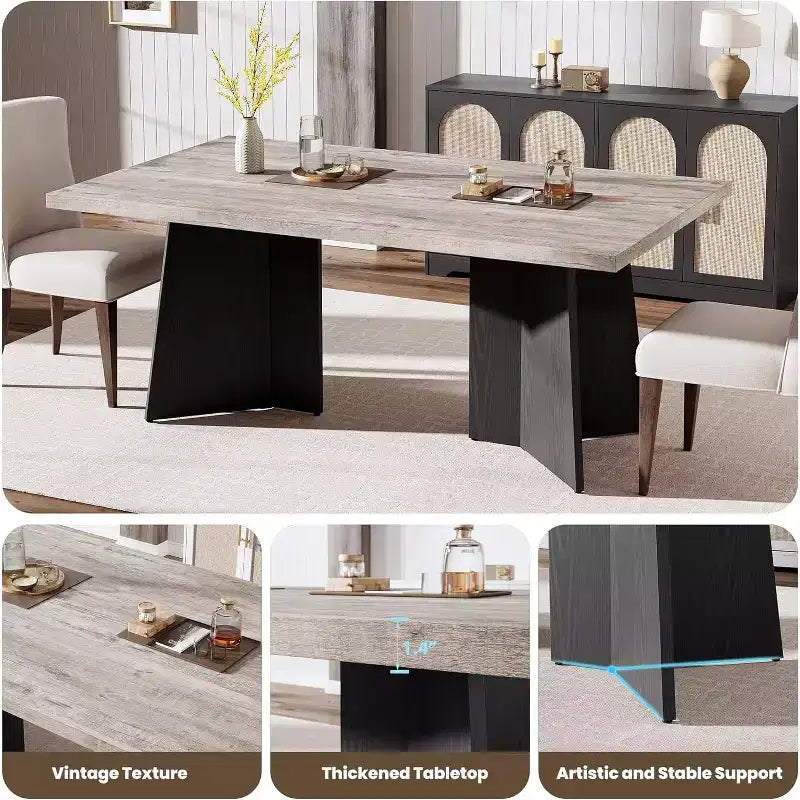 Table à manger de style ferme moderne
