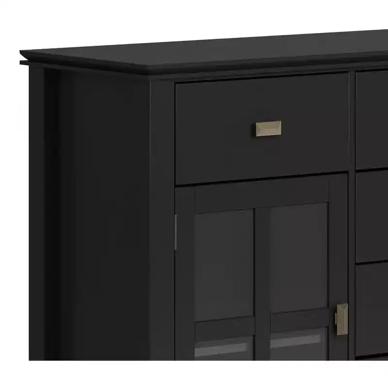 Buffet en bois massif de style transition