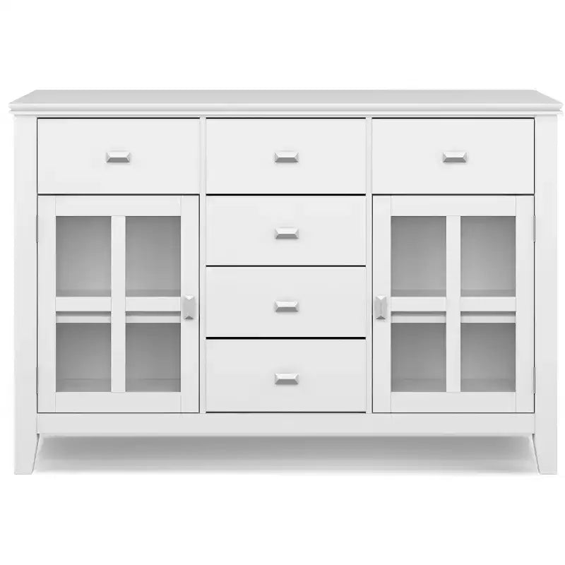 Buffet en bois massif de style transition