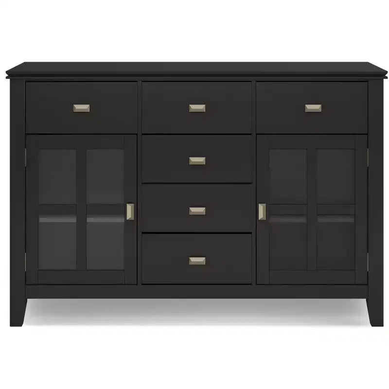 Buffet en bois massif de style transition