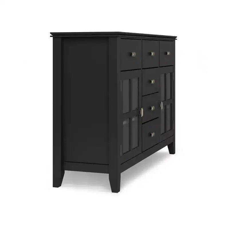 Buffet en bois massif de style transition