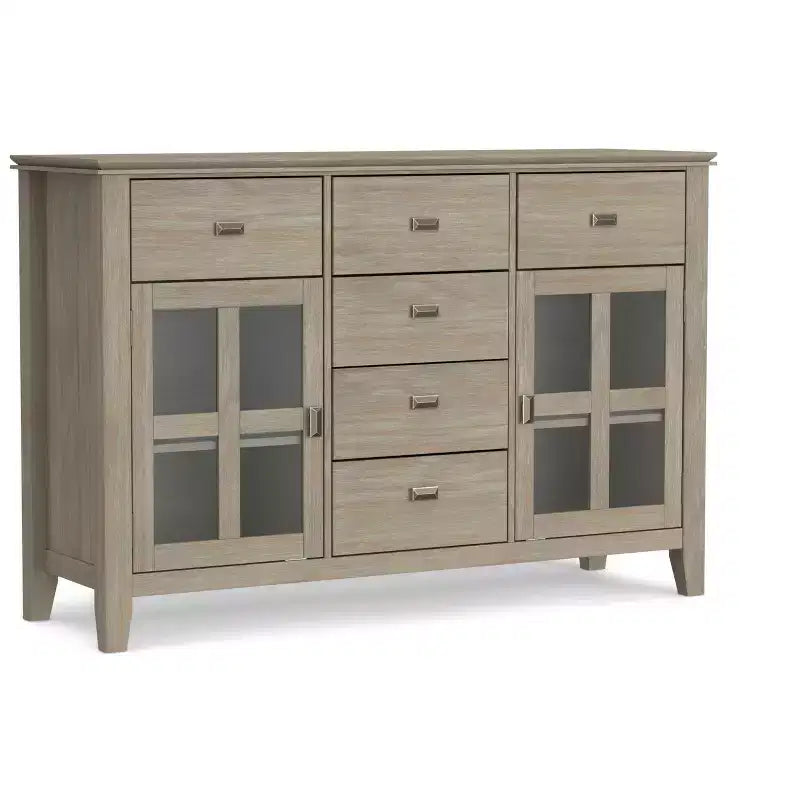 Buffet en bois massif de style transition
