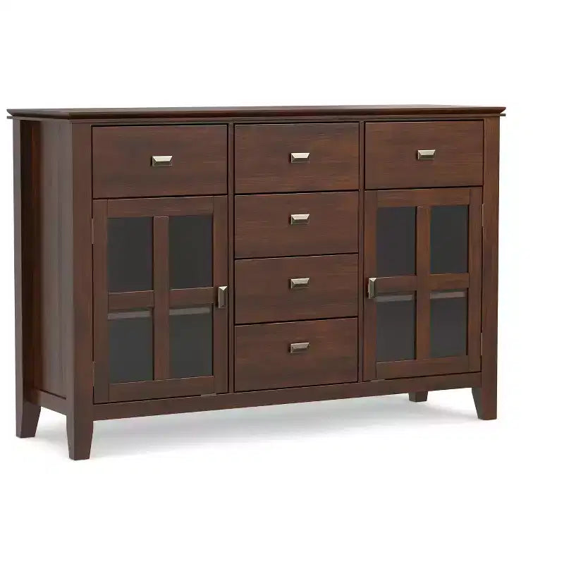 Buffet en bois massif de style transition