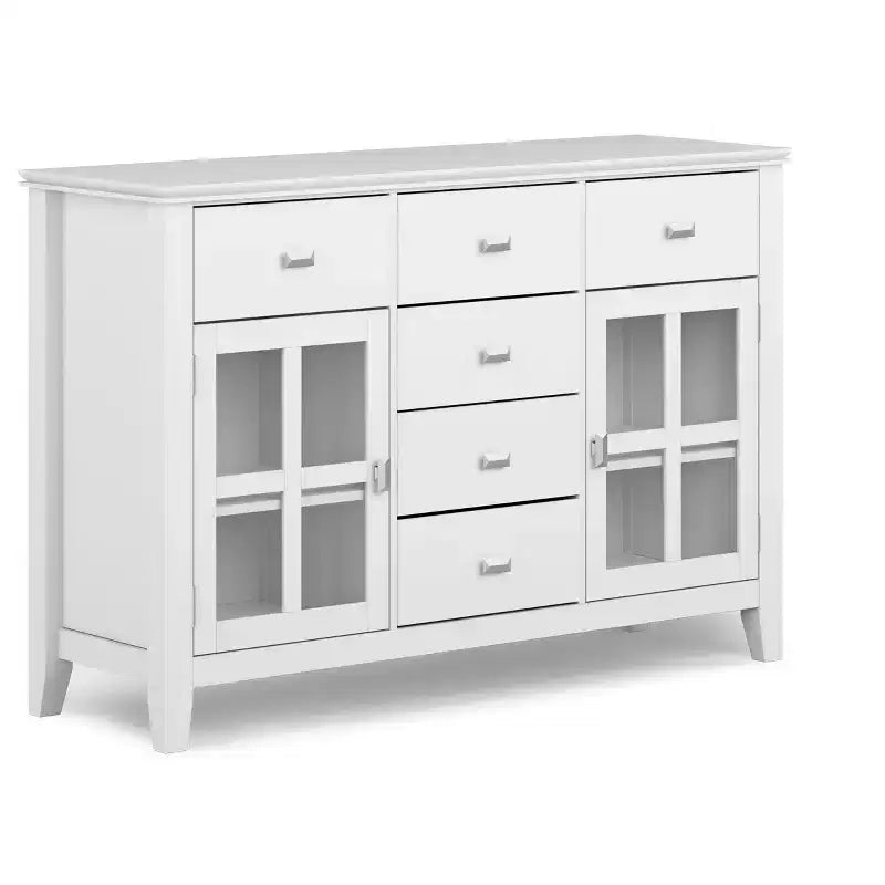 Buffet en bois massif de style transition