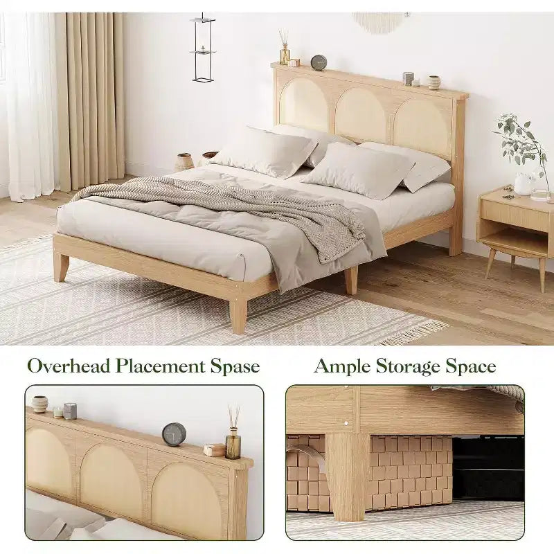 Cadre de lit Queen size Bohème