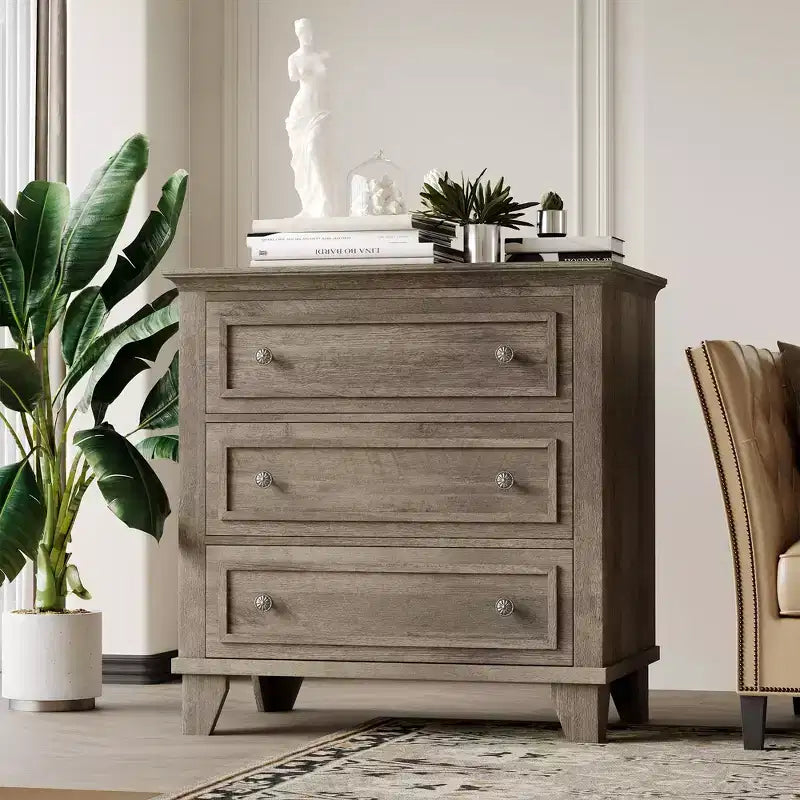 Coiffeuse autoportante, armoire de rangement en bois