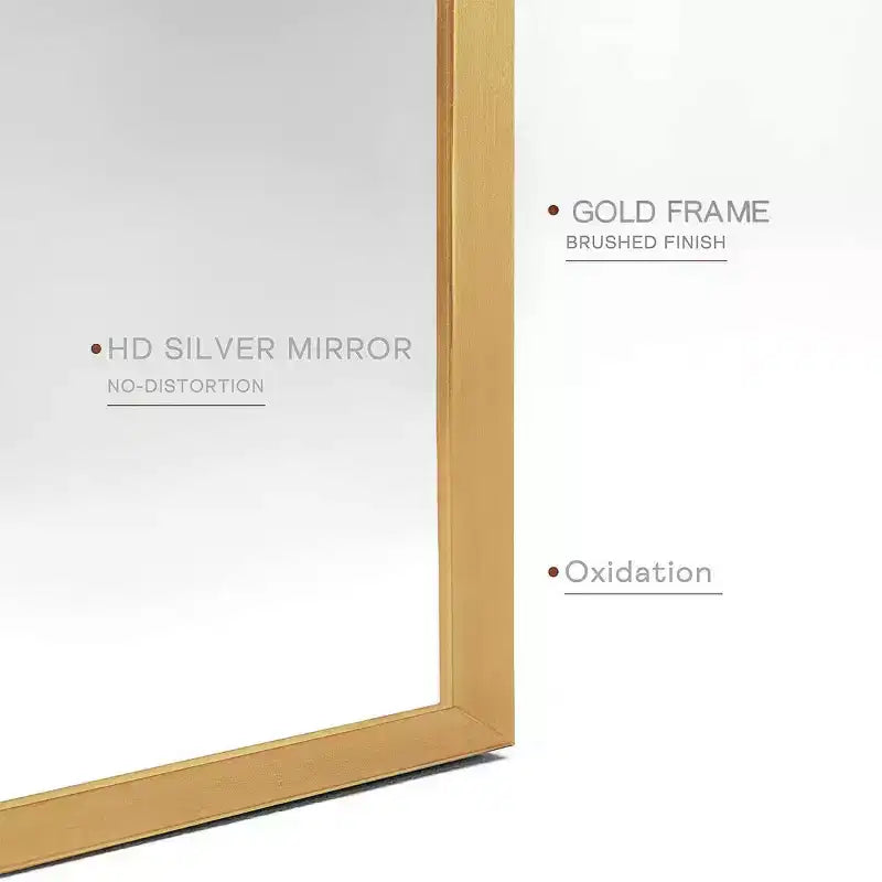 Miroir mural arqué moderne