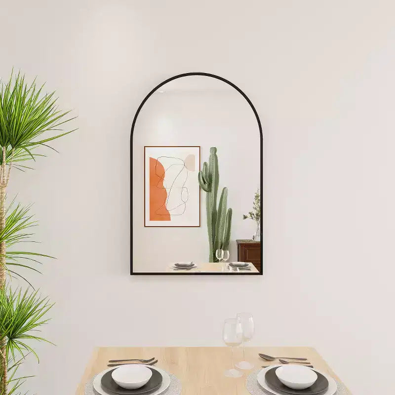 Miroir mural arqué moderne