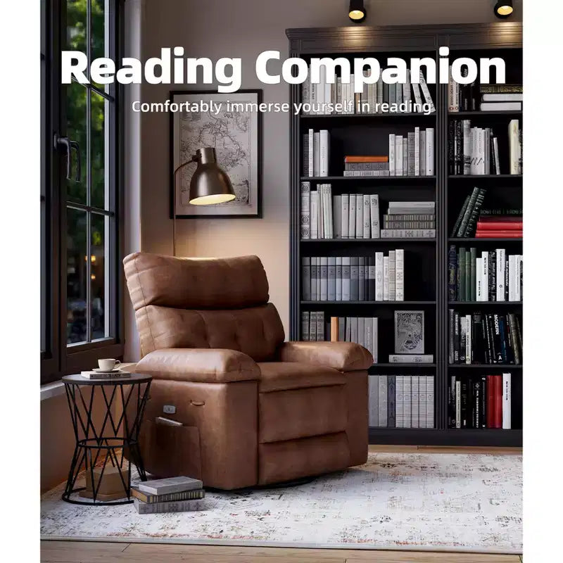 Fauteuil inclinable manuel extra large en cuir PU
