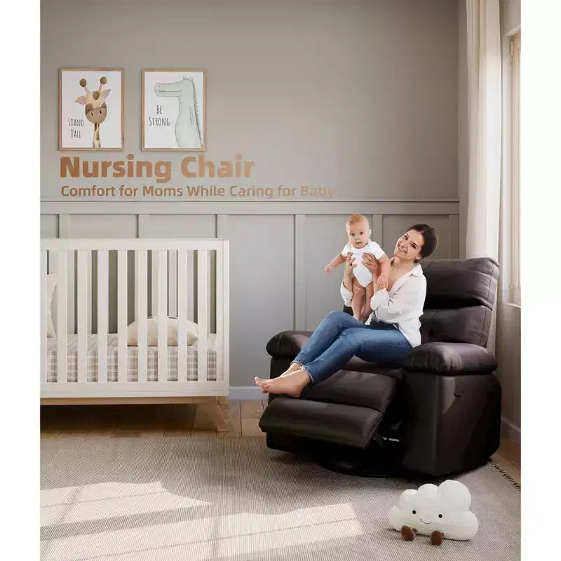 Fauteuil inclinable manuel extra large en cuir PU