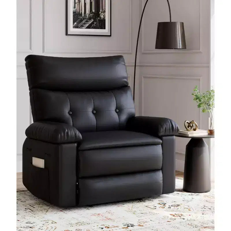Fauteuil inclinable manuel extra large en cuir PU